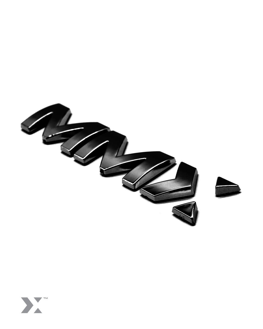 MMX Vehicle Badge Chrome
